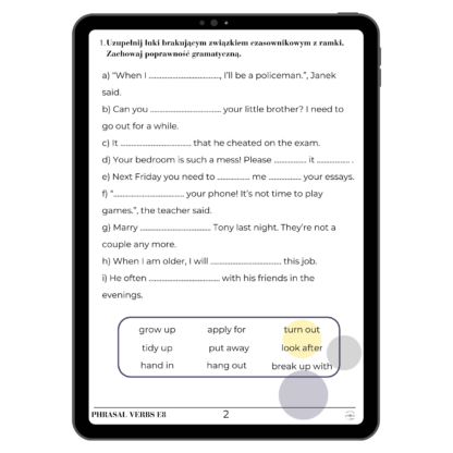 Zestaw "Phrasal Verbs E8" - obrazek 3